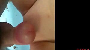 Μικρό στήθος κοπέλα τραβάει το σφιχτό της μουνί