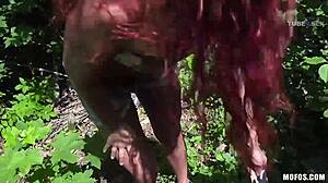 Najstniška analna lepotica Shona River uživa v globokem grlu in lizanju anusa v HD videu