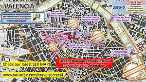 Skutečná španělská sexuální mapa s velkými kozy a análním penisem