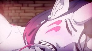 Hardcore anime porno: pošastni kurac in deepthroat akcija