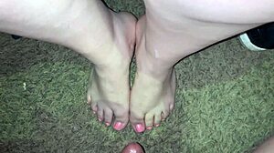 A kinky compilation of cumshots on beautiful Latina feet