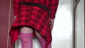 Humiliated sissy crossdresser bares it all in steamy video