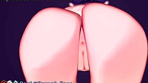 日本未经审查的hentai:Ninomae Ina和她的大屁股在3D中占据主导地位