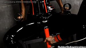 Rubberdoll and Shae Fatal use a Hitachi vibrator to reach ecstasy in this BDSM video