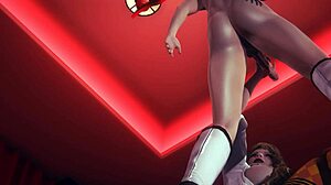 Niehamowany Hentai 3D: Hermit handjob i trójkąt z wewnętrznym wytryskiem i odbiorem oralnym - japońska i azjatycka gra wideo porno oparta na mandze