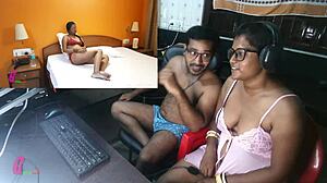 Desi manželka sa necháva ošukať v hotelovej izbe v indickom porne s bengálskym zvukom