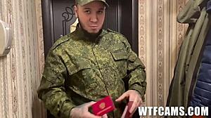 Mąż otrzymuje anal od swojej żony po powrocie ze służby wojskowej