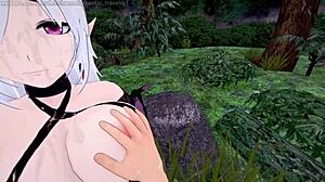 Hentai ASMR: La forêt me nettoie de mon sperme en dessin animé 3D