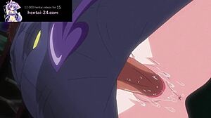Uma garota bonita enfrenta dois pênis enormes em um vídeo hentai sem censura com legendas em inglês